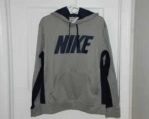 NIKE Herren Therma-Fit Langarm Pullover Sweatshirt mit Kapuze grau Größe M - Bild 1 von 8