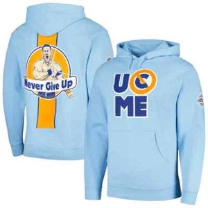 WWE Light Blue John Cena Blue & Orange Pullover Hoodie *NEU* Sweatshirt - Bild 1 von 1