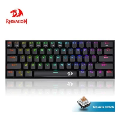 Redragon K530 60% RGB Bluetooth Wireless Mechanical Keyboard 61 Keys Compact - Image 1 of 4