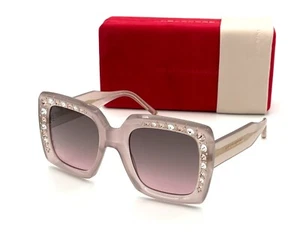 CAROLINA HERRERA HER0178 FWM Nude / Brown Pink 53mm Sunglasses - Picture 1 of 4