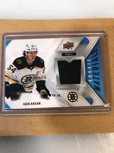 2021-22 Upper Deck Series 2 - Rookie Materials #RM-JA Jack Ahcan (MEM, RC) - Picture 1 of 5