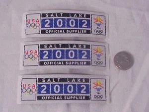2002 Salt Lake Olympics USA Official Supplier Cloth Sticker RARE - Picture 1 of 3