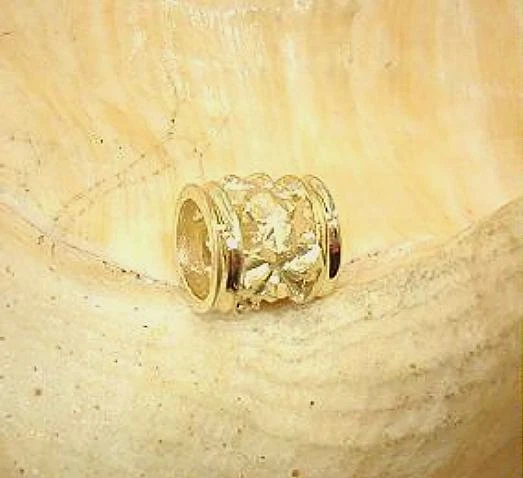 РАЗНООБРАЗИЕ ГАВАЙСКИЙ 7 ММ 14K ЗОЛОТО БРИЛЛИАНТ ОГРАНКИ 5 PLUMERIA БАРРЕЛЬ ТРУБКА СЛАЙД ПОДВЕСКА - Изображение 1 из 1