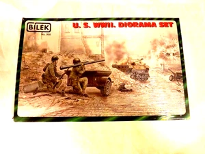 1/35 Bilek US Diorama Set 1 Jeep Trailer & 2 Soldiers # 998 Good Starter Kit - Picture 1 of 1
