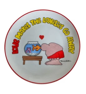 Plato Ziggy Love Makes The Lonelies Go Away 6.25" Plato American Greetings - Imagen 1 de 6