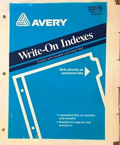 Avery Write-On Indexs 23075 - Picture 1 of 2