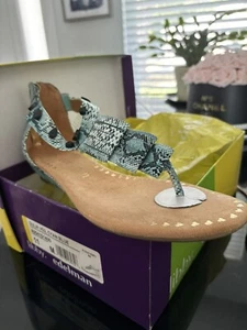 Libby Edelman Blue Sandals 11 - Picture 1 of 3