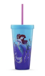 The Little Mermaid Ariel Disney 24oz Color Changing Tumbler w/Reusable Ice Cubes - Picture 1 of 3