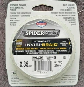 SPIDERWIRE 300yds 8xStrand ULTRACAST INVISI-BRAID (Made in USA) Silent Retrieval - Picture 1 of 5