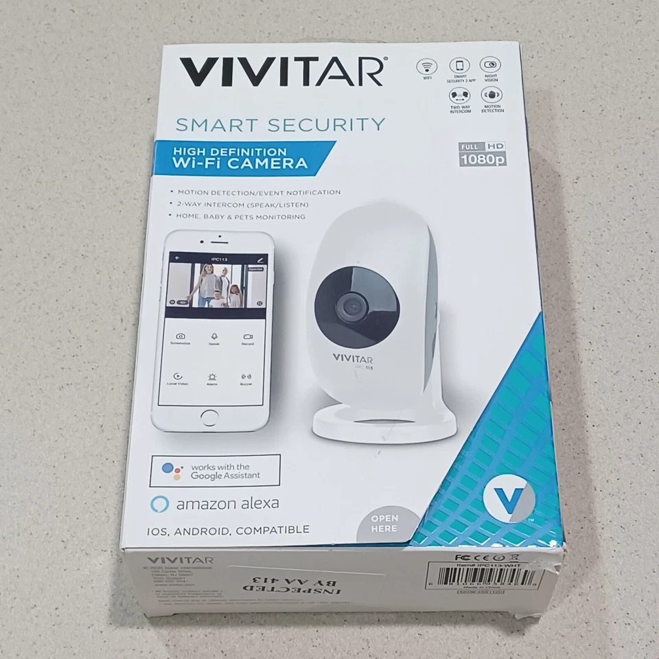 Vivitar Ipc113 Wi-fi Smart Home 1080p HD IP Security Camera