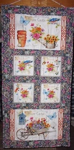 FlowerGarden gesteppter Wandbehang  - Bild 1 von 4