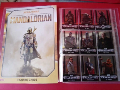 STAR WARS MANDALORIAN TOPPS TRADING CARD SET COMPLET CHARACTERS ARGENT C1 A C14 - Photo 1/4