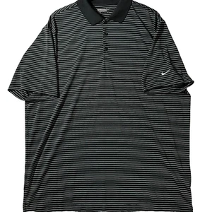 Men's Size XXL Nike Dri-Fit Golf Tour Performance Black Stripe Polo - Picture 1 of 6