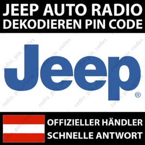JEEP RADIO DEKODIEREN PIN CODE COMPASS RENEGADE VP2 UCONNECT 5.0 7.0 8.4 12.0 - Bild 1 von 12