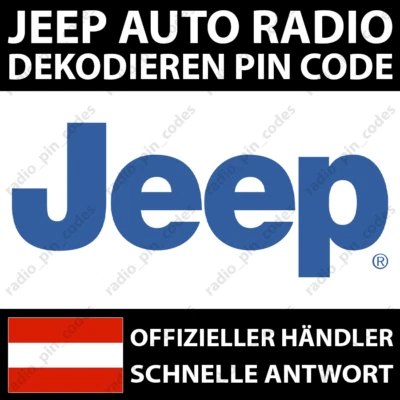 JEEP RADIO DEKODIEREN PIN CODE COMPASS RENEGADE VP2 UCONNECT 5.0 7.0 8.4 12.0 - Bild 1 von 4
