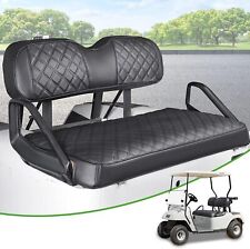 Golf Cart Front Seat Cover Black Diamond Stitching for EZGO TXT Leather Cover