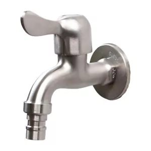 Wasserhahn aus Guss Edelstahl 304 Auslaufhahn Zapfhahn Wasserhahn 1/2" (hahn9) - Bild 1 von 10