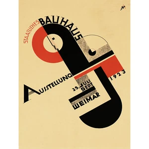 Ausstellung Bauhaus Weimar Deutschland großer Druck 46x61 cm - Bild 1 von 5