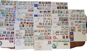 Jersey Decimal Stamp First Day Covers (FDC) 1974-85 Clean Bulk Lot 58 - Picture 1 of 12