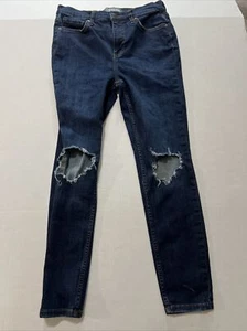 Free People Distressed Skinny Jeans Women’s SZ 29 Dark Wash 61855-16515125 - Picture 1 of 16