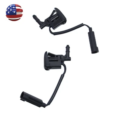 Boquilla de lavado de parabrisas negra térmica para BMW 325i 325Ci 325xi 330Ci 2002-2006 Foto 1 de 4