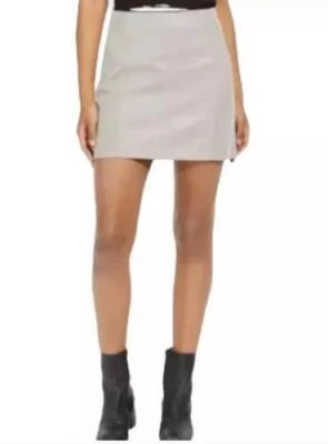 Falda Free People Moderna Mujer Mini Cáñamo Talla 8 NUEVA NUEVA CON ETIQUETAS N102 Foto 1 de 2