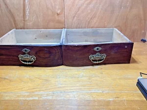 Antique Salvage ~ 2 Serpentine Oak Drawers ~ dove-tailed #4443 - Picture 1 of 10