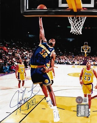 Foto autografiada por Joe Smith de 8x10 BAS Golden State Warriors Beckett Foto 1 de 2