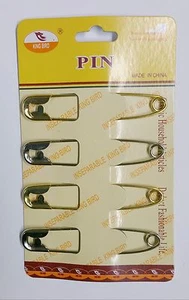 4 Jumbo Safety Pins Big Size (8.5 cm Long 1.5 cm wide) NEW - Picture 1 of 2
