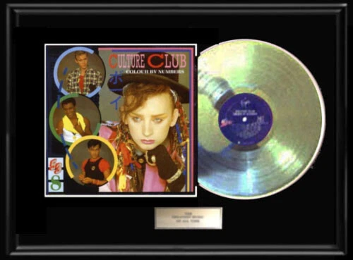 CULTURE CLUB COLOUR BY NUMBERS LP WHITE GOLD PLATINUM TONE RECORD NON RIAA AWARD - Image 1 of 1