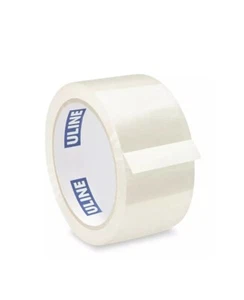 Cintas de embalaje industriales Uline - 2"" y 3"" - 55 yardas a 110 yardas - 2 mil transparentes y bronceadas - Imagen 1 de 10