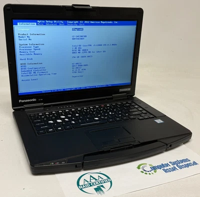 Panasonic Toughbook Cf-54 14" (i5-6300u - 8GB RAM - 256GB SSD - Win11Home) - Image 1 of 4