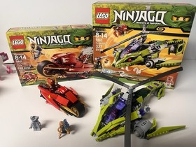 Lego NINJAGO LOT OF 2 9441 Kai&rsquo;s Blade Cycle & 9443 Rattlecopter (read DESC.)