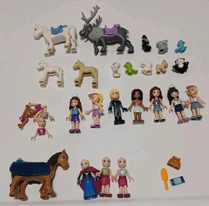25 pc LEGO Friends Minifigures People and animals frozen doctor horse bunny pets - Picture 1 of 7