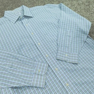 Brooks Brothers Oberhemd Herren 17,5 - 34 Regent Fit Knopfleiste Tattersall - Bild 1 von 9
