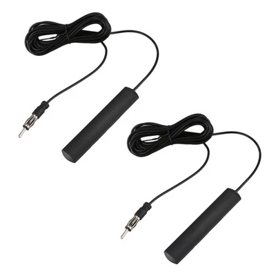 2X Universal Car Stereo AM FM Radio Dipole Antenna Aerial for Vehicle Car Y6F9 - Image 1 of 4