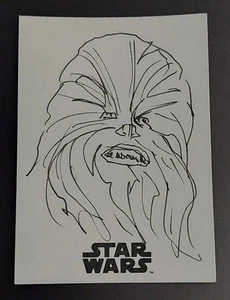 2018 Topps Solo: A Star Wars Story Chewbacca Sketch Art Card By Dan Cooney - Bild 1 von 2