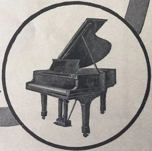 Anuncio de piano Steinway c.1910 revista Harper's - "Tribunales del Viejo Mundo" - Imagen 1 de 3