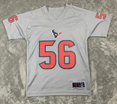 Camiseta deportiva juvenil de los Houston Texans Brian Cushing #56 M 10/12 gris ropa del equipo de la NFL nueva con etiquetas Foto 1 de 4