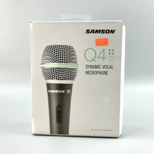 Micrófono Vocal Dinámico Samson Q4 con Clip de Micrófono y Cable - Totalmente Nuevo, ¡Ver Fotos! - Imagen 1 de 11