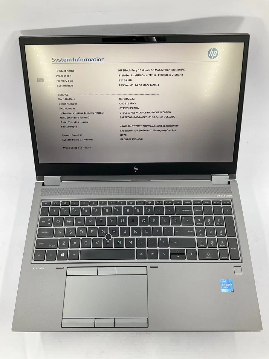 その他ノートPC本体 HP ZBook15 G8 i7 11850H RTX A3000 RAM32G Amazon.com: HP ZBook Fury 15 G8 15.6
