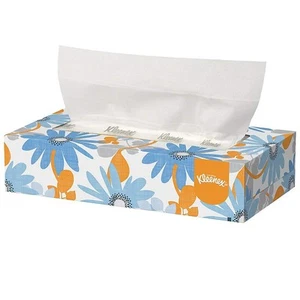 Kleenex 21606BX 125 Count White Facial Tissue 2 Ply Pop Up Box Portable Pack - Picture 1 of 8