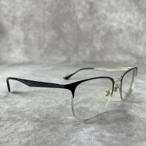 Ray-Ban Eyeglasses Frames RB 6433 2997 Black Silver Square Half Rim 51-19-140 - Picture 1 of 9