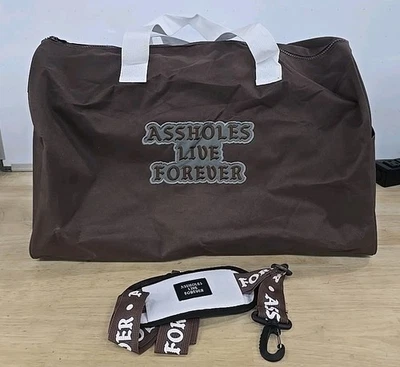 Bolso de Lona ALF Assholes*s Live Forever Marrón Temático Equipaje Emocional Foto 1 de 3