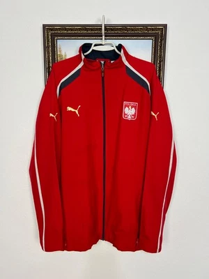 Vintage Puma Poland Football Red Jacket Soccer Track Top Mens Zip National 2XL - Image 1 of 4