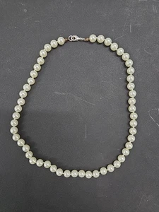 Faux Pearl Choker Necklace Vintage - Picture 1 of 5