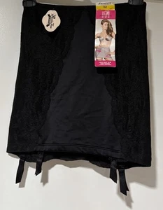 Flexees Firm Control 90th Anniversary Lace Half Slip Shapewear #1034 Black Mediu - Picture 1 of 8