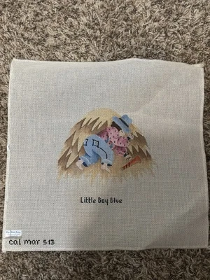 Little Boy Blue - Cal Mar 513 - Needlepoint Canvas - 12x12 - Image 1 of 2