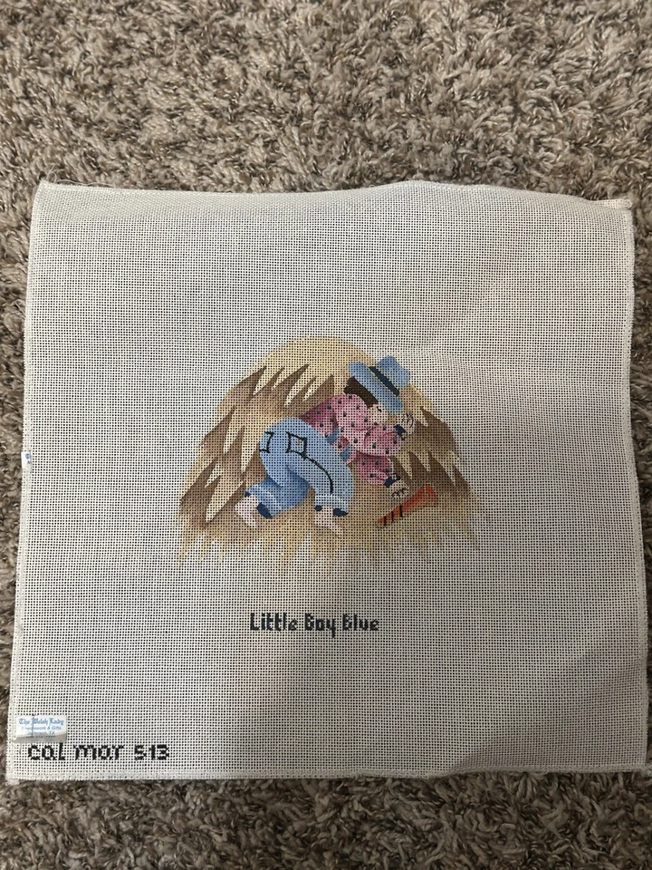 Little Boy Blue - Cal Mar 513 - Needlepoint Canvas - 12x12 - Image 1 of 2