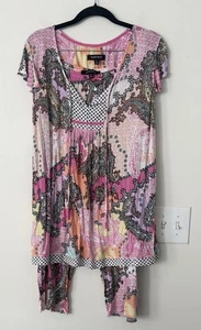 Ellen Tracy Multi-colored Pajama Set L - Picture 1 of 7